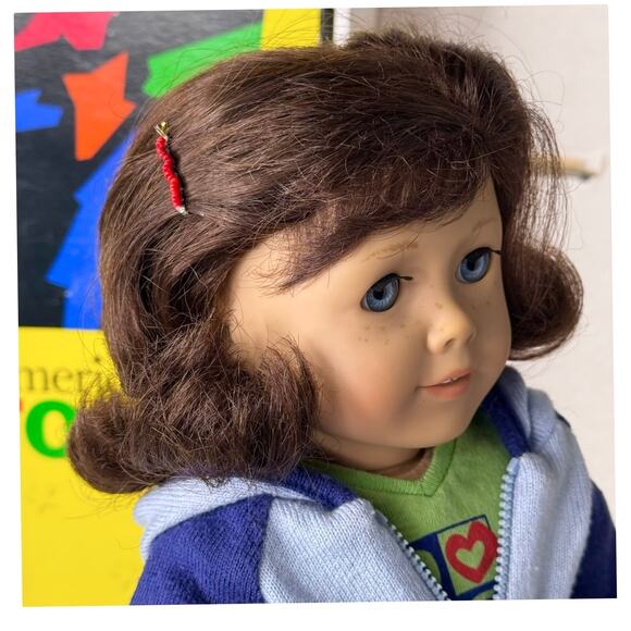 American Girl Of Year Lindsey Doll Pleasant Company Meet Outfit Barrette Box - Picture 5 of 13